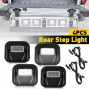 4 For 2019-25 Silverado Chevy 1500 2500 3500 MultiPro HD Tailgate Step Kit Light