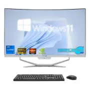 Aio I7 27 " Curved 8gb 120gb Win10 Gpu Gt710 1gb Editing Gaming Graphics Game _