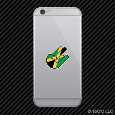 Jamaican Shocker Cell Phone Sticker Mobile Die Cut Jamaica jm jam