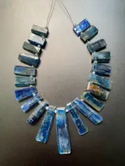 Kyanite faceted nugget- baguette shape- gemstone beads- size 13-36 mm strand
