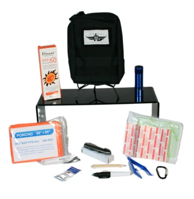 FLY GREEN PERFORMANCE DISC GOLF BAG SURVIVAL KIT W/ MILITARY POUCH & 13 ITEMS