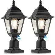 FOLKSMATE Dusk to Dawn Outdoor Post Lights, 2-Pack Waterproof Outside Post La...