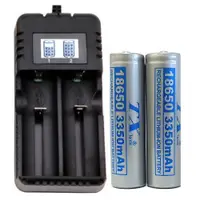 在飛比找蝦皮商城優惠-TX 特林18650鋰充電池3350mAh-2入+液晶螢幕充