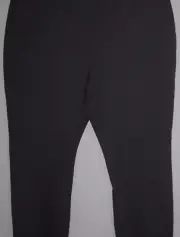3X EILEEN FISHER Black Heavyweight Rayon Knit Double Knit Slim Pants NWT