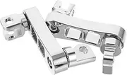 TIDTALEO 1 Pair Motorcycle Highway Male Mount Extensions Passenger Foot Peg Clamps Support Brackets for Enhanced Riding Comfort and Stability Silver