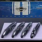 US STOCK 4X CARBON LOOK Comfort Door Handle Covers for BW MINI R60 COUNTRYMAN (for: Mini)