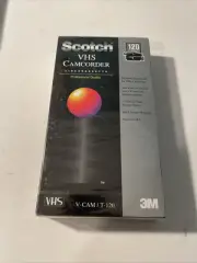Vintage Scotch Camcorder Sealed Blank VHS Tape V-cam T-120