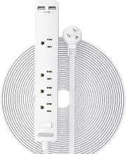 NTONPOWER Long Extension Cord 25 Ft, Flat Extension Cord under Carpet, Rug, Door