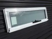 400h X 1450w Awning BATHROOM WINDOW Textura® White In Store BTHAWN