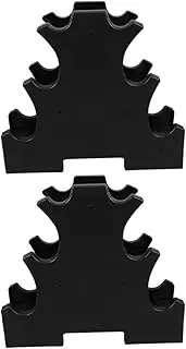 GANAZONO 2pcs Heavy Duty Dumbbell Rack Multi Dumbbell Storage Holder for Compact Space Durable Hand Weight Stand for Home