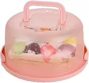 Round Cake Carrier - Cake Holder | Multifunctional Cake Storage Container | Cake Keeper with Transparent Lid | Food Grade Cake Boxes | Dishwasher Cake Transport Container for Cup Cake, Vegetable