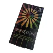 Prismacolor Colored Pencils 12 Color Set. Soft Thick Lead Excellent