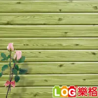 在飛比找PChome24h購物優惠-LOG 樂格 3D立體木紋 兒童防撞牆貼 -秋香綠 X5入 