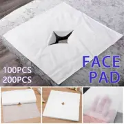 100/200x Disposable Face Cradle Covers Massage Table Face Pad Spa Headrest Cover