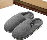 [Generic] Winter House Slippers | Indoor Open Back Slippers - Women Men Comfortable Soft Cotton Home Shoes for Winter and Cold