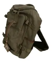 Eurosport Canvas Backpack Bag Olive Green #B718