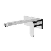 Amelie Wall Basin/Bath Mixer Paddle with 187mm Spout Chrome BDO301310ACH