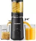 Juicer Machines TUUMIIST Cold Press Juicer with 5.3" Extra Large Feed Chute Fit