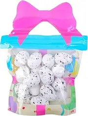Bird Eggs Easter - Speckled Foam Easter Eggs | 18X Foam Small Artificial Eggs Decor | Festival Celebration Supplies Colorful Toys for Basket Fillers Craft Projects Springtime Party Favors