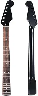 ALL IN RED BOX Guitar Neck 22 Fret Electric Guitar Neck Matte Black Maple Rosewood Fingerboard 18.75'' Guitars Fingerboard Parts Replacement