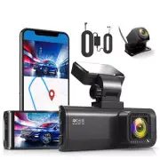 REDTIGER 4K Front and Rear Dash Cam Dual Dash Camera Free Hardwire Kit