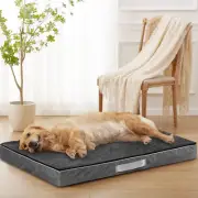 XL Waterproof Orthopedic Dog Bed - Washable Cover, Egg-Crate Foam