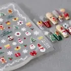 Xmas Nail Charms Diamond Christmas Nail Stickers Lady