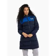 Geelong Cats Womens Longline Puffer Jacket