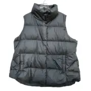 ATHLETA Downtown Vest Metropolis Gray Down Puffer Vest 3X NEW Zippered Pockets