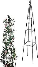 Garden Trellis, Gardens Trellis Climbing Plants Supports, 9.84x47.24in Portable Space-Saving Stable Support, Peas Beans Cucumbers Vegetables, Balcony Outdoor Backyard Use