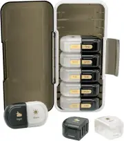 Weekly Pill Organizer 2 Times a Day Moisture Proof Detachable Compartments Am Pm