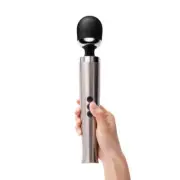 Le Wand Die Cast Rechargeable Wand Massager - Silver