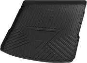 X AUTOHAUX Flat Face Cargo Liner Rear Trunk Mat Trunk Cargo Luggage Boot Tray Mat Stripes and Triangles Pattern for Audi Q5 2018-2024 for Audi SQ5 2018-2024