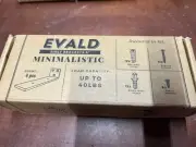 EVALD Floating Shelf Brackets 6" Minimalistic 4 Piece Black