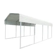 Metal Steel Carport 3.3x6m Cream