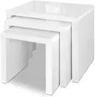 Artiss Coffee Table Set of 3 Bedside Bed Side Sofa Nesting Tables Laptop Desk Hi