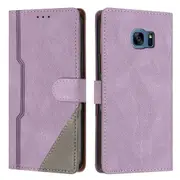 Clasp Case with Flip Wallet Stand Function Cover for Samsung S7 - Purple