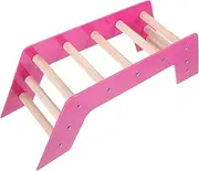 SUPVOX Wooden Bird Ladder and Arch Bridge Parrot Toys for Cockatiel Safe Pet Stair Toy for Physical Activity Training Supply