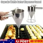 Stainless Steel Donut Cupcake Dispenser Waffle Pancake Batter Funnel Maker Tools