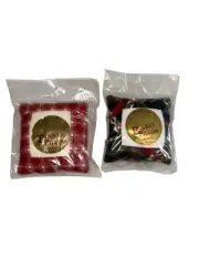 Cross Stitch Pocket Pillows Christmas Themed 26 Ct Fabric Mini Ornament 3.75”