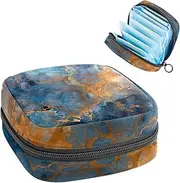 Period Bag,Sanitary Napkin Storage Bag,Abstract Vintage Floral,Tampon Holder for Purse