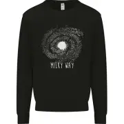 The Milky Way Astronomy Solar System Planet Kids Sweatshirt Jumper