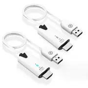 Wireless HDMI Transmitter and Receiver,1080P Wireless HDMI Extender 165FT 30M Range,Plug and Play