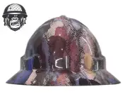 Custom Hydrographic Safety Hard Hat SNAKE PRO CHOICE WIDE BRIM