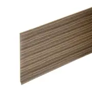 20ft x 6" Baseboard Trim Peel and Stick Flexible Molding Brown Wood Grain