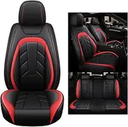 DELPOS Replacement for Car Seat Covers Universal Full Set Accessories for Mercedes Benz S-Class S580e V223 S560e V222 S680 V223 Guard Car Accessories, Black red