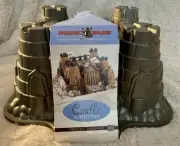 Nordic Ware Castle Bundt Pan 10 Cup Heavy Duty Cast Aluminum Non Stick USA