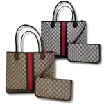 【GUCCI 古馳】OPHIDIA GG 經典老花 大型 SUPREME帆布 托特包 手提袋(7267552AAAY9151/7267552YGAT8562)