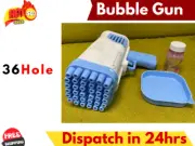 36 Holes Bubble Gun Automatic Bazooka Soap Water Bubble Machine Outdoor Party