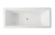 QLD 1500mm 1700mm Square Rectangular Drop In Insert Island Acrylic Bath